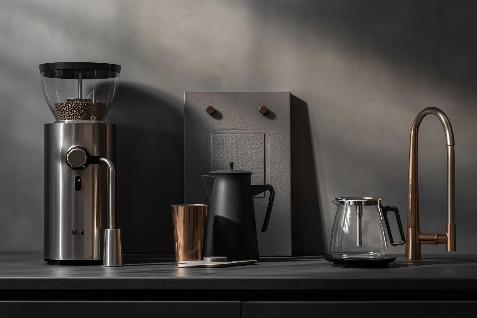 Mahlwerke, Barista-Werkzeuge, Milchsysteme und Ausschank